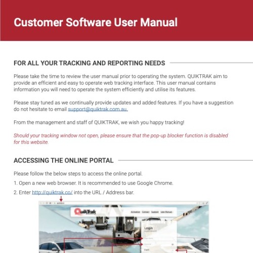 Customer user manual
